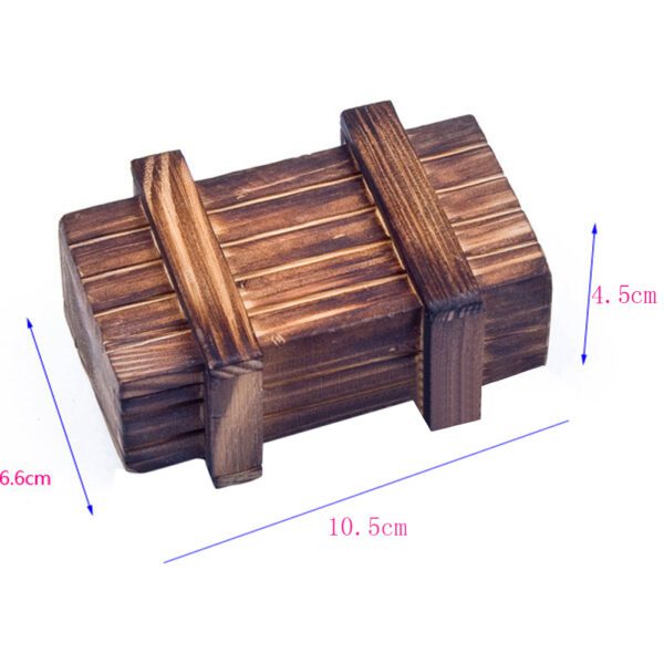 Medidas caja del tesoro de madera