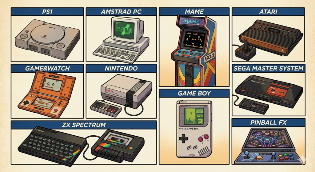 Revive tu infancia en un solo Disco Retro SSD con miles de Juegos Arcade listos para jugar 7 Consolas RETRO